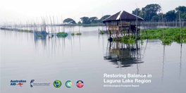 Restoring Balance in Laguna Lake Region 2013 Ecological Footprint Report 2 3 Restoring Balance in Laguna Lake Region 2013 Ecological Footprint Report