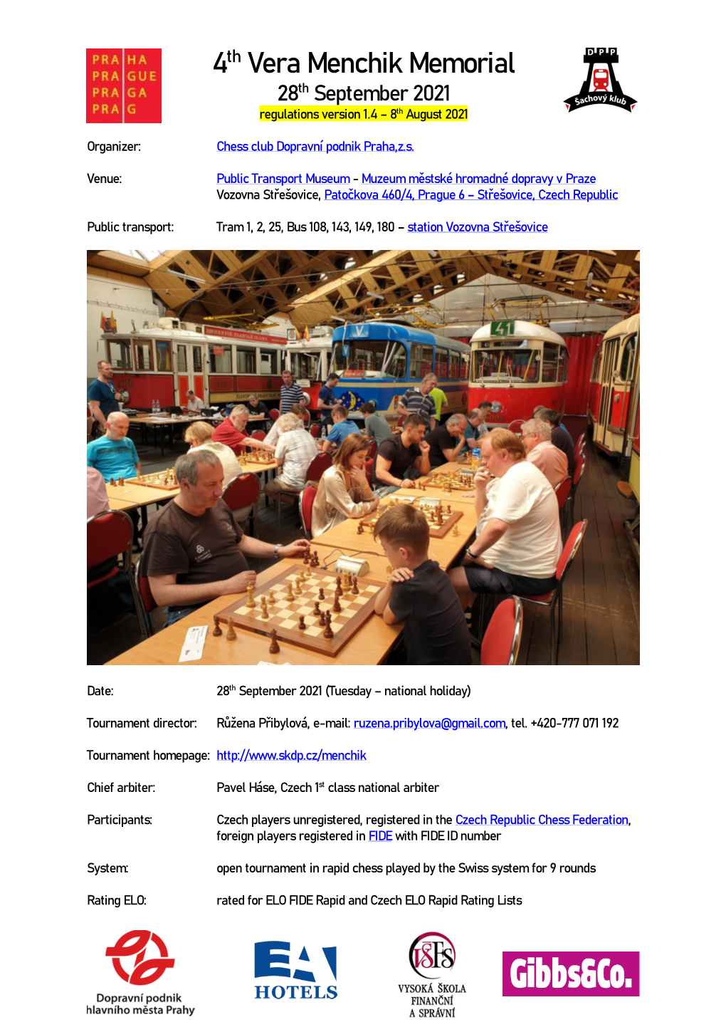 4Th Vera Menchik Memorial 28Th September 2021 Regulations Version 1.4 – 8Th August 2021