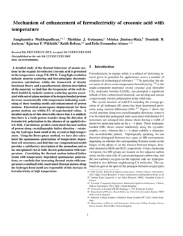 Mechanism of Enhancement of Ferroelectricity of Croconic Acid with Temperature