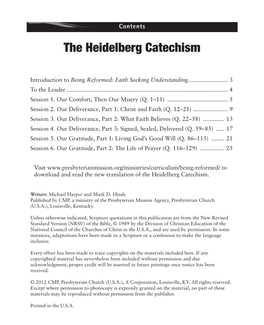 The Heidelberg Catechism