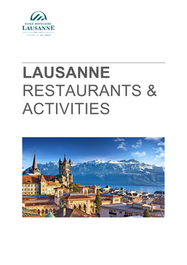 Lausanne Restaurants & Activities
