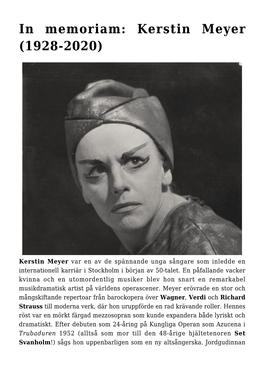 Kerstin Meyer (1928-2020)