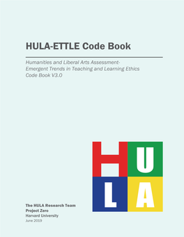 HULA-ETTLE Code Book