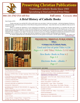 PCP New and Used Book Catalog