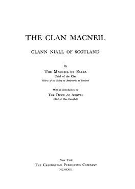 The Clan Macneil