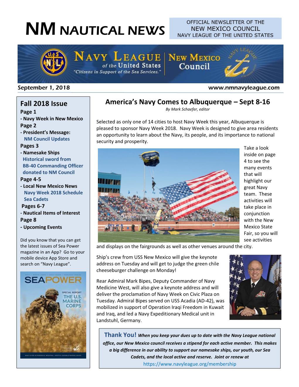 Fall 2018 Newsletter