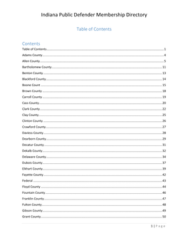 Indiana Public Defender Membership Directory