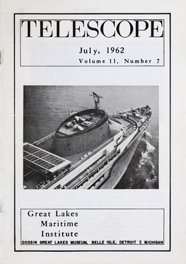 July, 1962 Great Lakes Maritime Institute