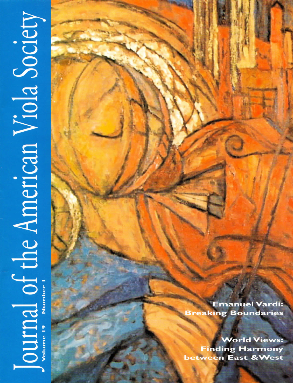 Journal of the American Viola Society Volume 19 No. 1, Spring 2003