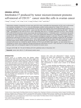 Cancer Stem-Like Cells in Ovarian Cancer