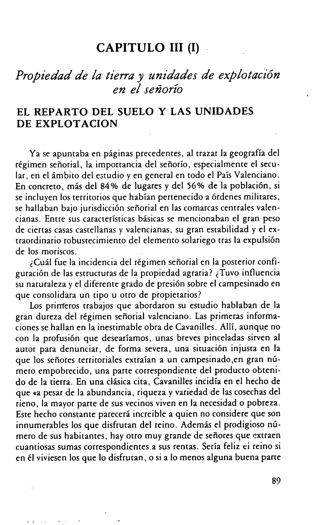 Propiedad De La Tierra Y Unidades De Explotación En El Señorío