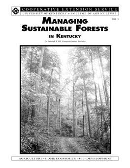FOR-15: Managing Sustainable Forests in Kentucky