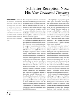 His New Testament Theology Robert Yarbrough