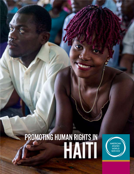 Promoting Human Rights in Haiti AJWS Country Profile