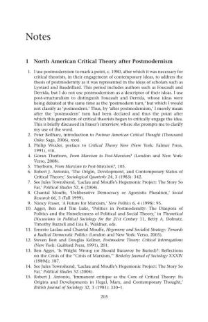 1 North American Critical Theory After Postmodernism