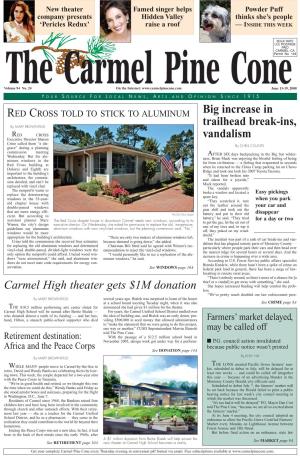 Carmel Pine Cone, June 13, 2008 (Main News)