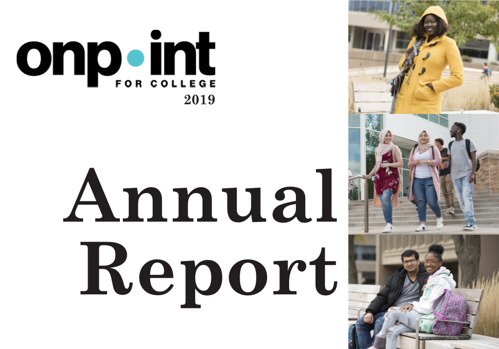 On Point for College Annual Report 2020 Web Version