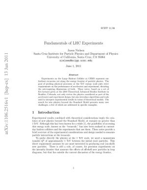 Fundamentals of LHC Experiments