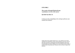 The Works of Joseph Martin Kraus by Bertil Van Boer