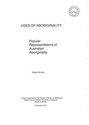 Popular Representations of Australian Aboriginality