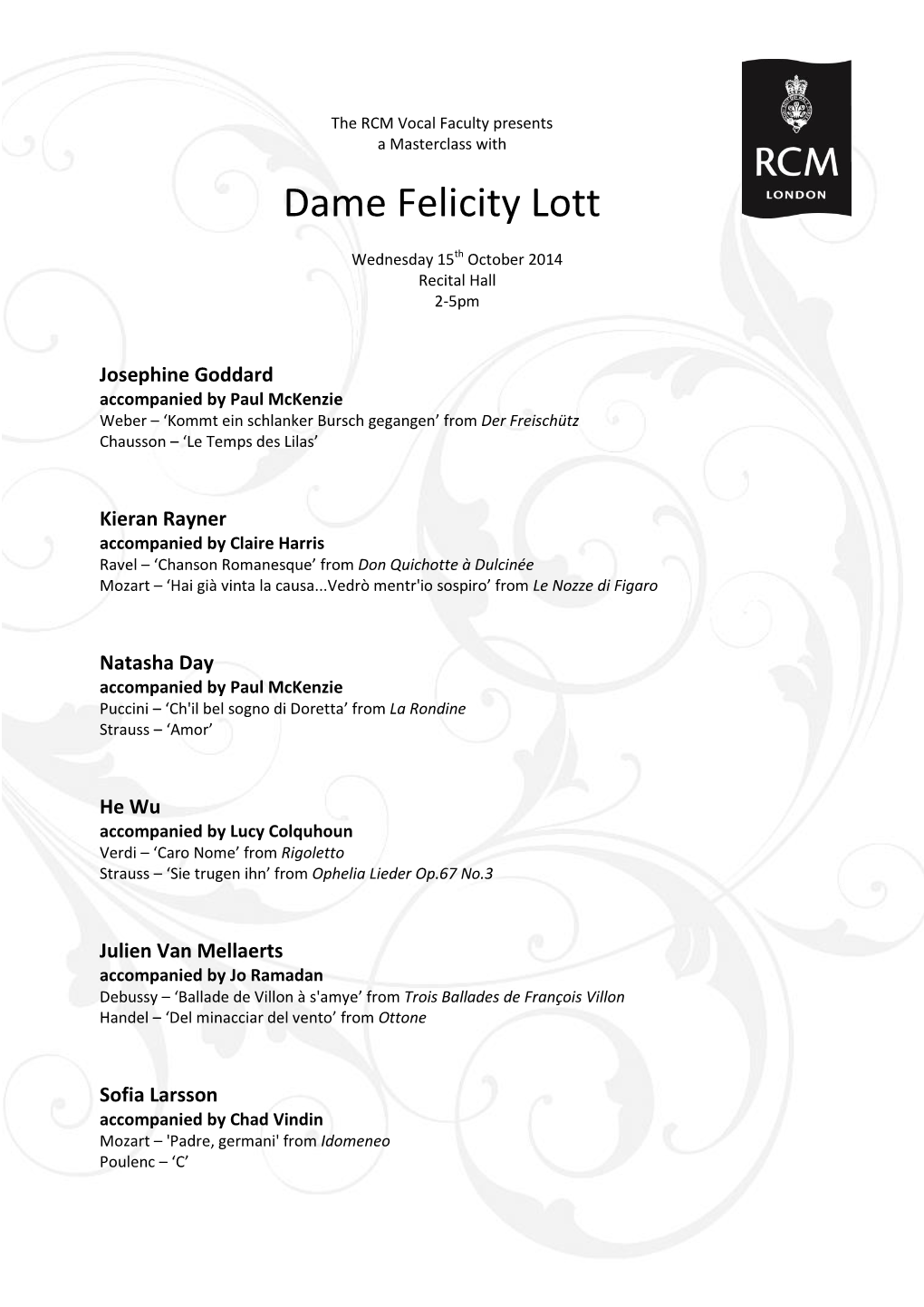 Dame Felicity Lott