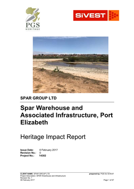 Spar Warehouse and Associated Infrastructure, Port Elizabeth