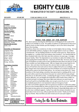 April 2009 Newsletter.Pdf