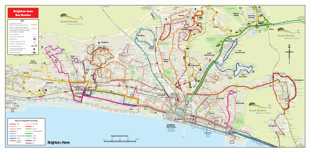 Brighton Clr Cdd with Bus Stops Map