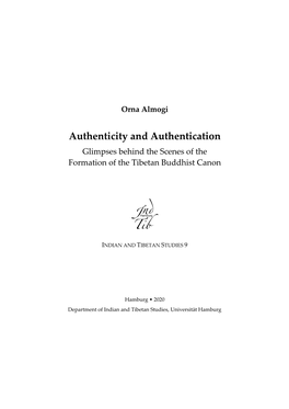 Authenticity and Authentication:Glimpses Behind The