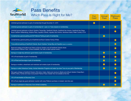 Pass Benefits