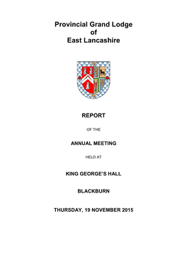 Provincial Grand Lodge of East Lancashire
