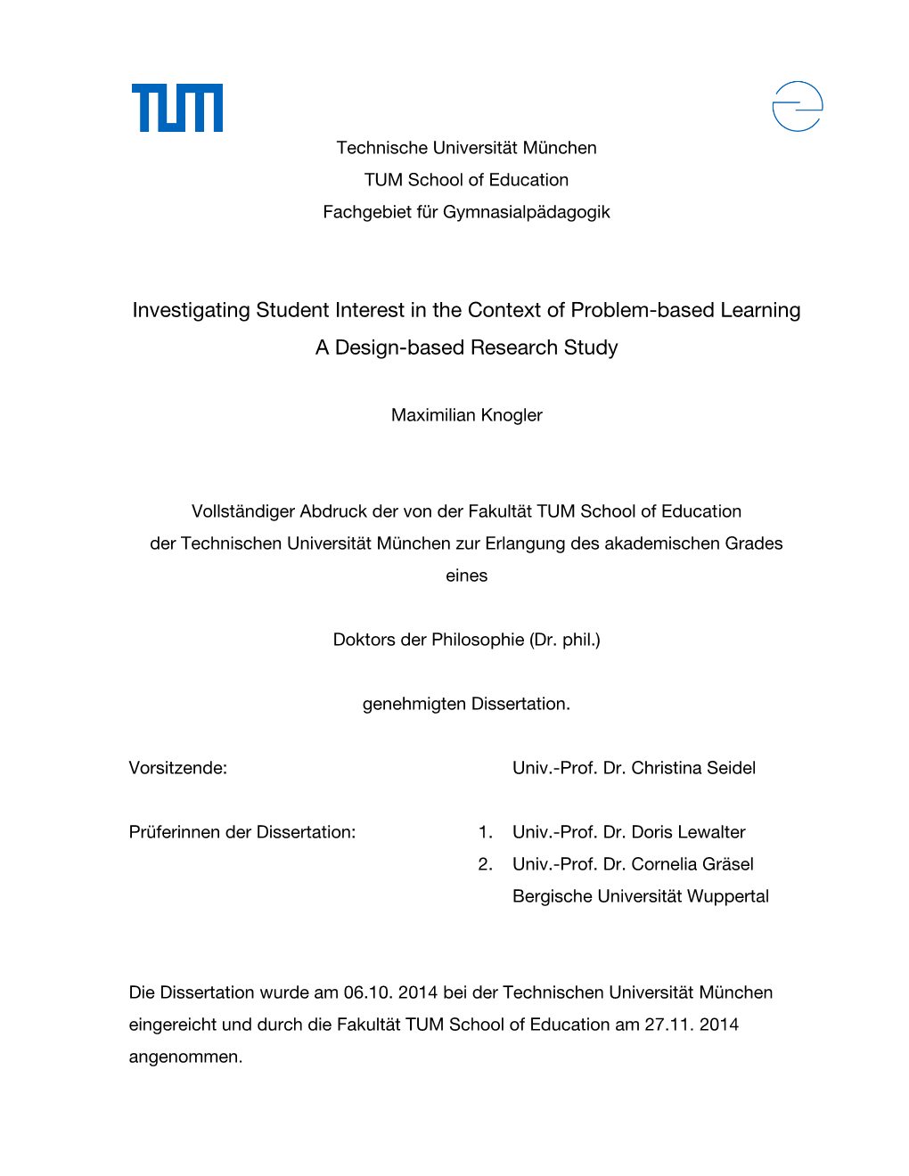 Investigating Student Interest in the Context of Problem-Based Learning a Design-Based Research Study