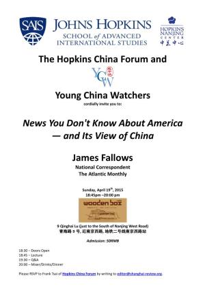 And Its View of China James Fallows