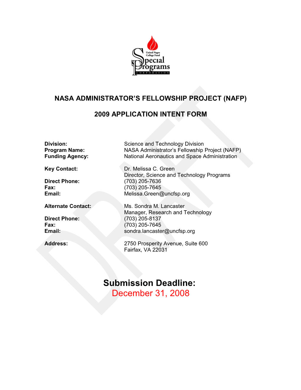 NASA Administrator's Fellowship Program