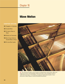 Chapter 16 Wave Motion
