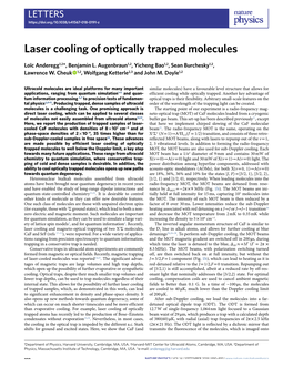 Laser Cooling of Optically Trapped Molecules