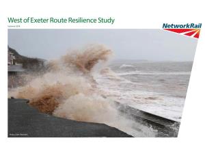 West of Exeter Route Resilience Study Summer 2014