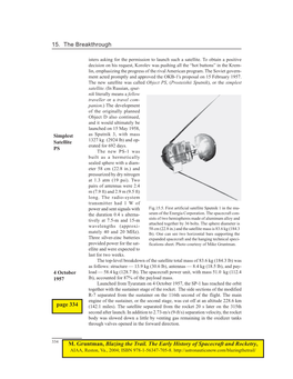 15. the Breakthrough M. Gruntman, Blazing the Trail. the Early History