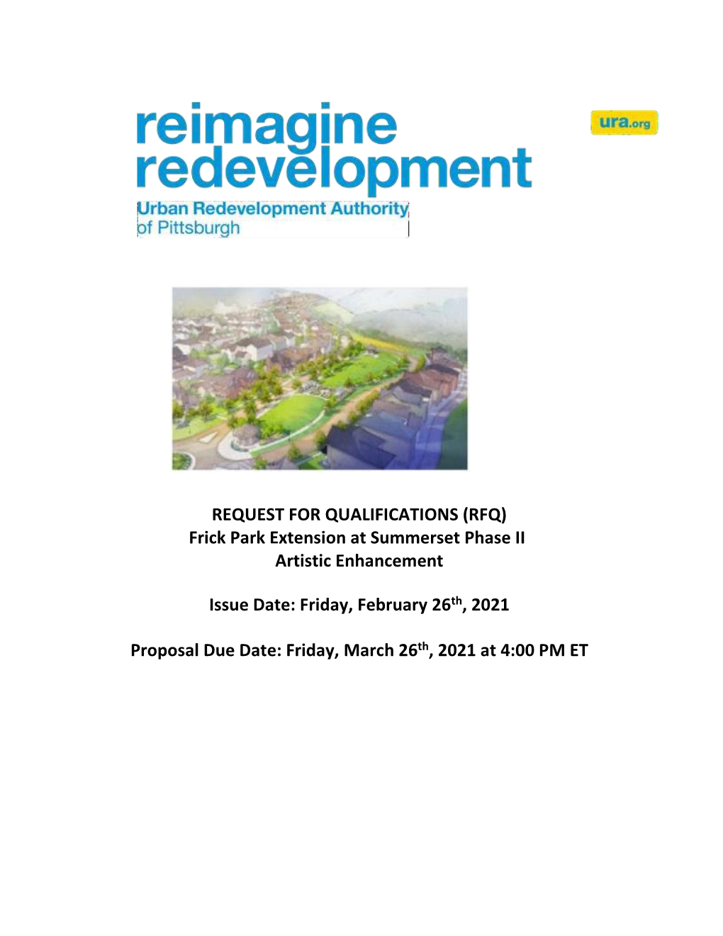 Frick Park Extension at Summerset Phase II Artistic Enhancement Issued on Friday, February 26, 2021