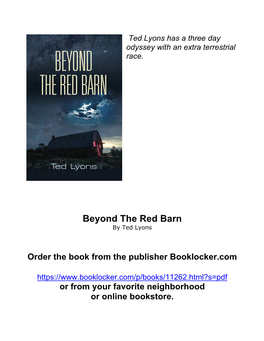 Beyond the Red Barn by Ted Lyons