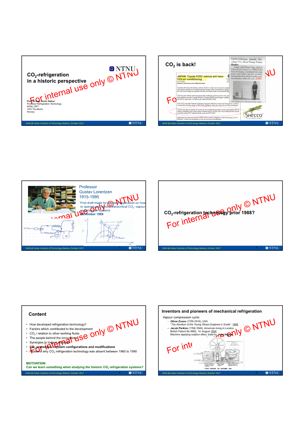 CO2-Refrigeration in a Historic Perspective CO2 Is Back!