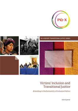 Victims' Inclusion and Transitional Justice