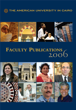 FACULTY PUBLICATIONS 2006 Table of Contents