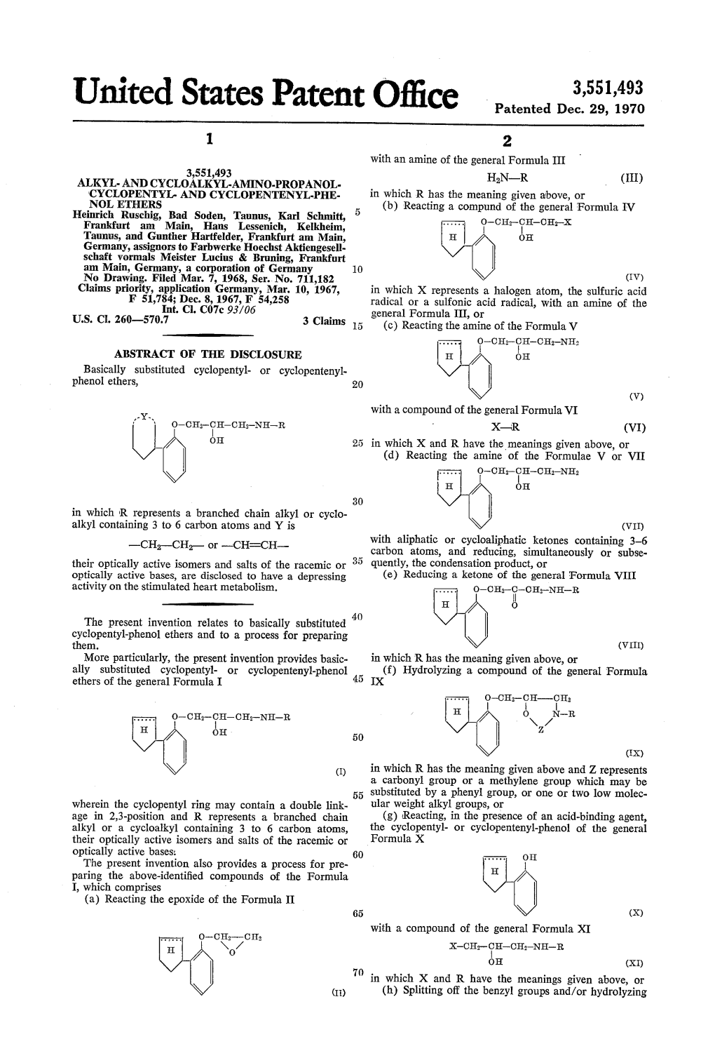 United States Patent Office Patented Dec