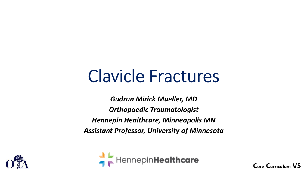 Clavicle Fractures