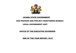 Jigawa State Government Due Process and Project
