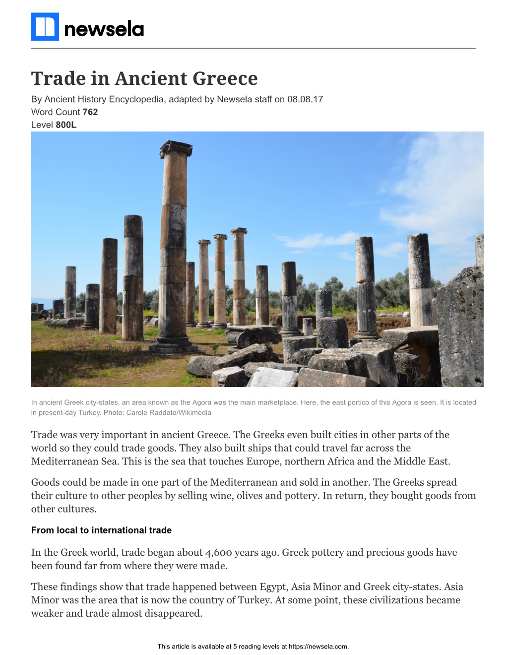 Trade In Ancient Greece By Ancient History Encyclopedia, Adapted By ...