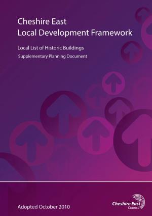 Local Development Framework Cheshire East
