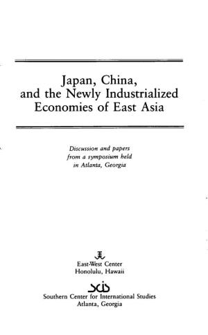 Japan, China, and the Newly Industrialized Economics of Asia