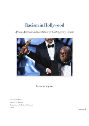 Racism in Hollywood African American Representations in Contemporary Cinema